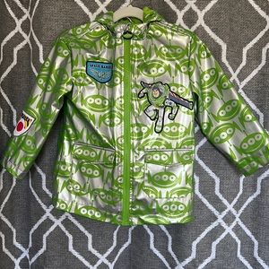 Toddler raincoat - buzzed light year (size 3)